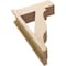 Ekena Millwork 7 1/2-in W x 20-in D x 32-in H Funston Block Rough Cedar Woodgrain TimberThane Outlooker, Primed Tan OUTUR075X20X32FST44RCPR - alternate 6
